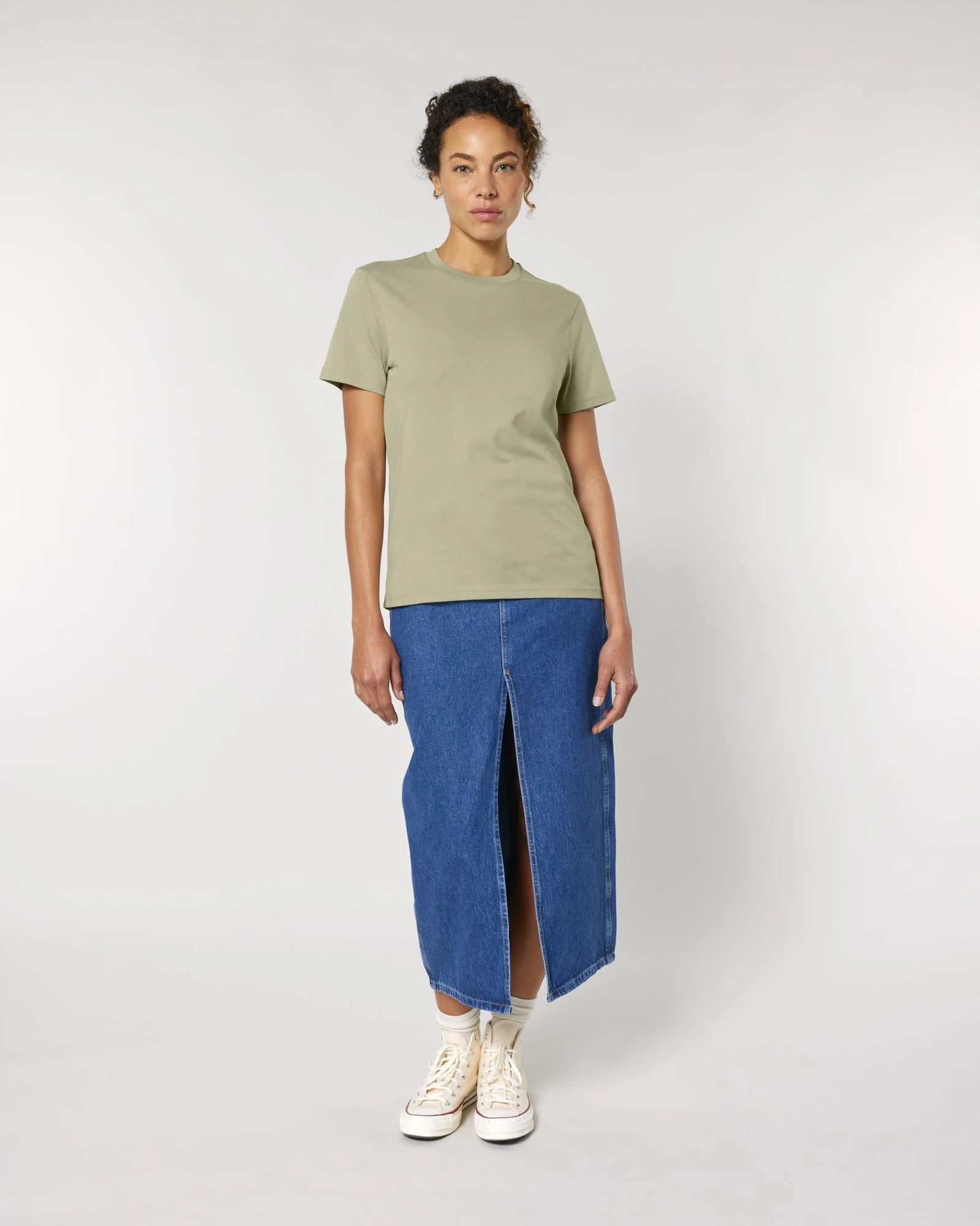 T-shirt cotone bio Stanley/Stella Crafter da personalizzare - Salvia