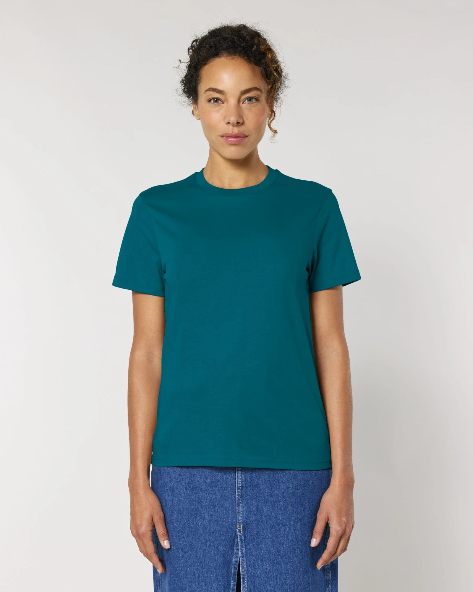 T-shirt cotone bio Stanley/Stella Crafter da personalizzare - Blu Oceano Profondo