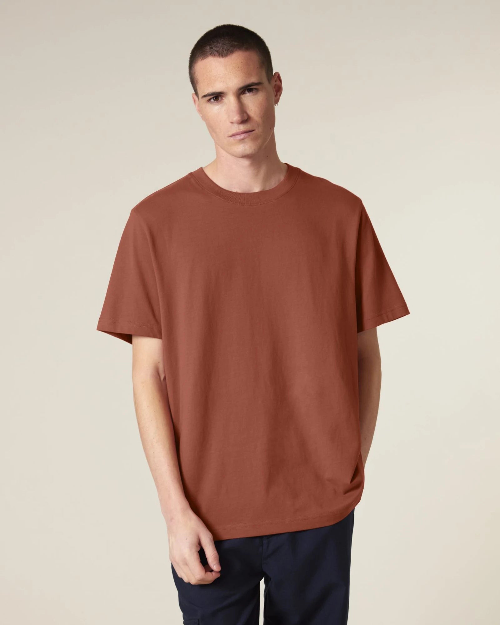 T-shirt cotone bio Stanley/Stella Sparker 2.0 da personalizzare - marrone heritage