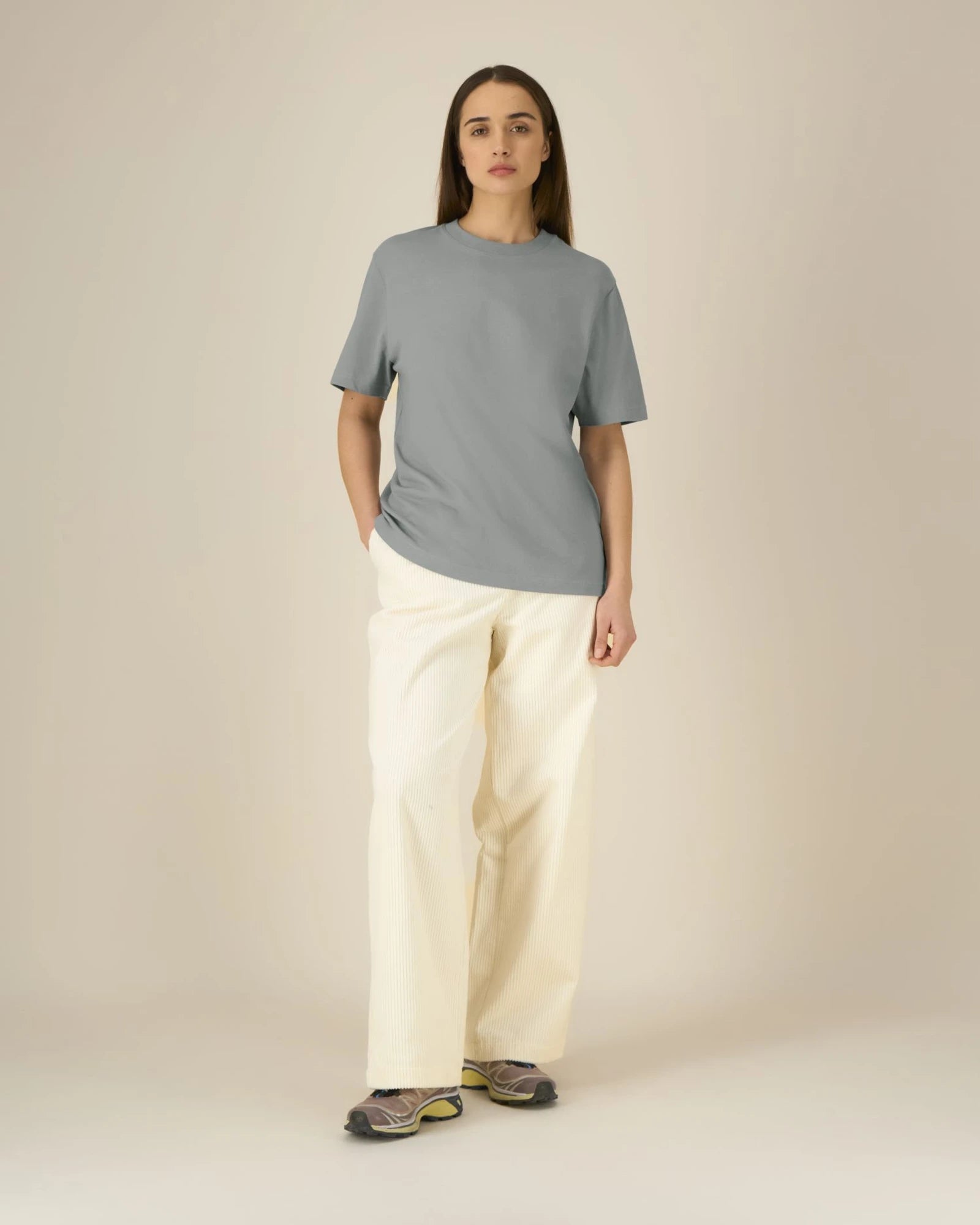 T-shirt cotone bio Stanley/Stella Sparker 2.0 da personalizzare - Grigio nebbia