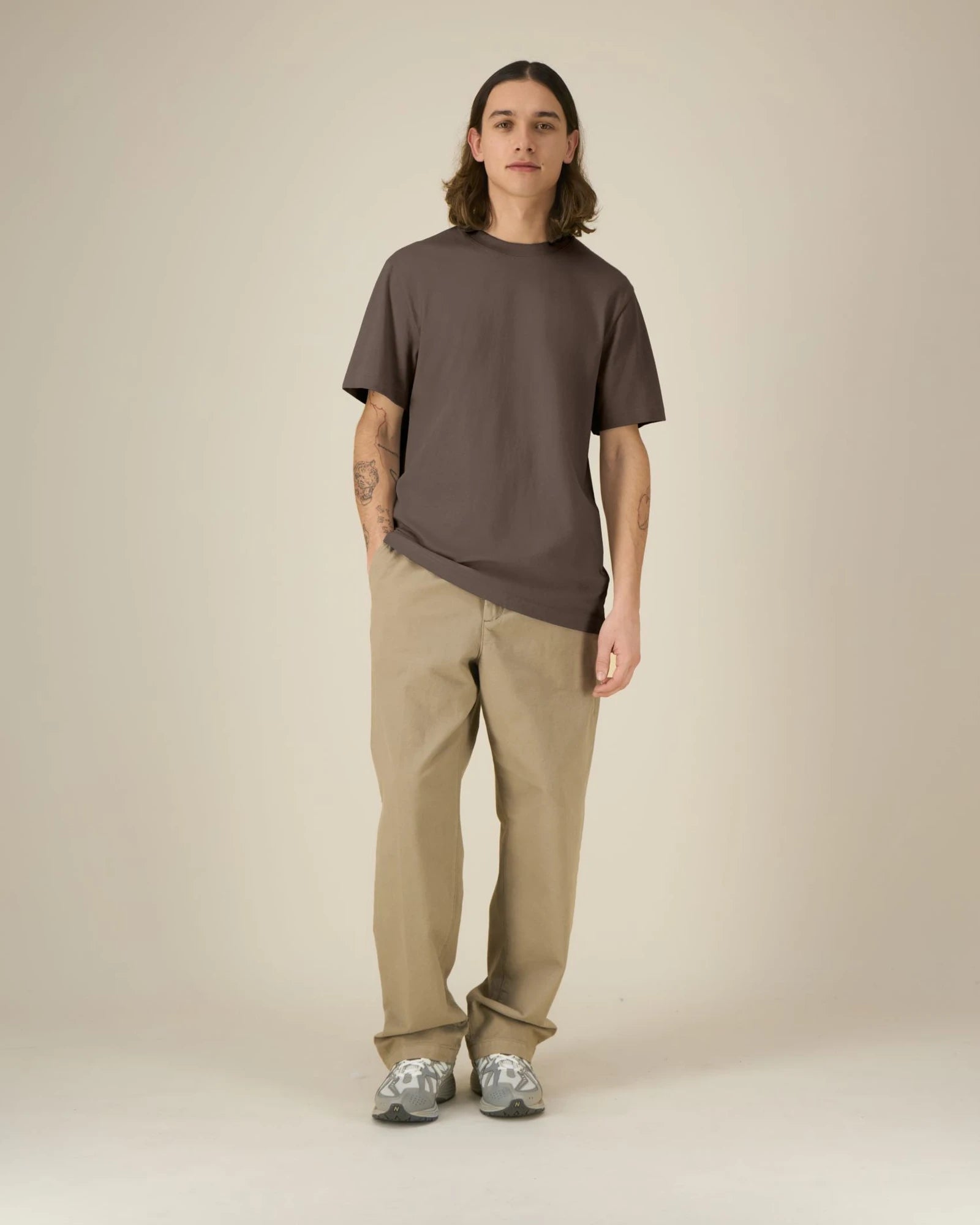 T-shirt cotone bio Stanley/Stella Sparker 2.0 da personalizzare - Marrone moka