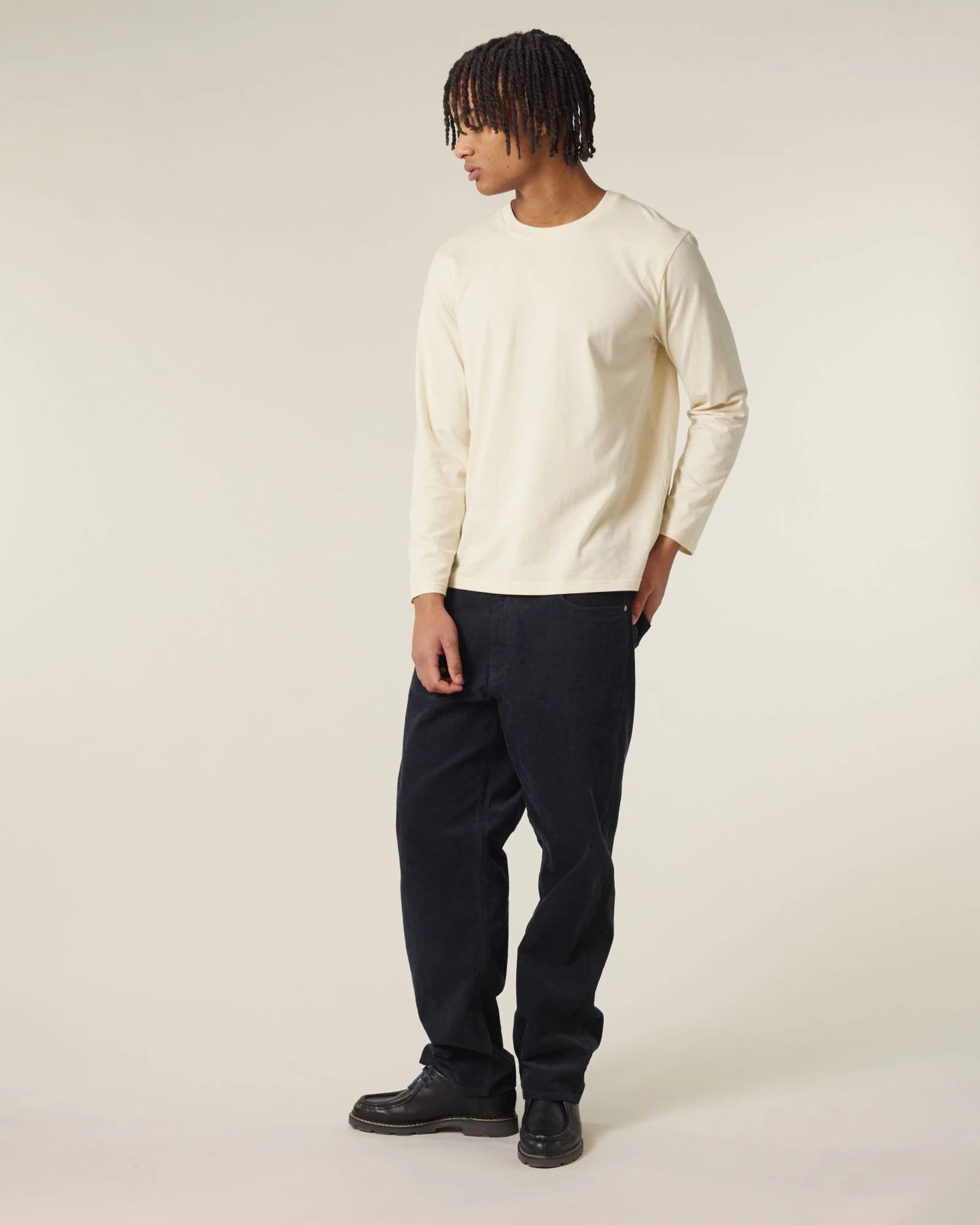 T-shirt manica lunga cotone bio Stanley/Stella da personalizzare - grezzo naturale