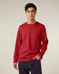 T-shirt manica lunga cotone bio Stanley/Stella da personalizzare - Rosso
