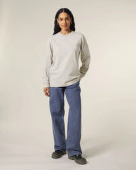 T-shirt manica lunga cotone bio Stanley/Stella da personalizzare - Grigio melange nebbia