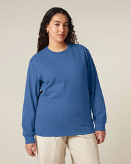 T-shirt manica lunga cotone bio Stanley/Stella da personalizzare - Blu Mindful