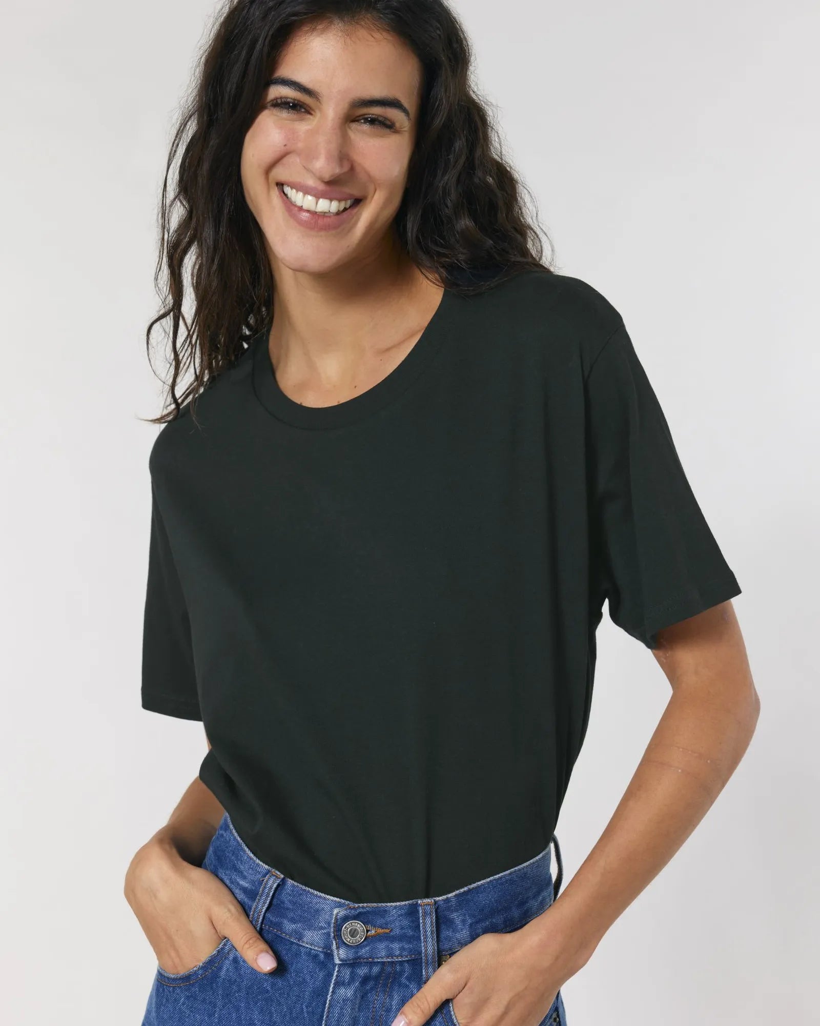 T-shirt unisex Stanley/Stella Rocker da personalizzare - Nero