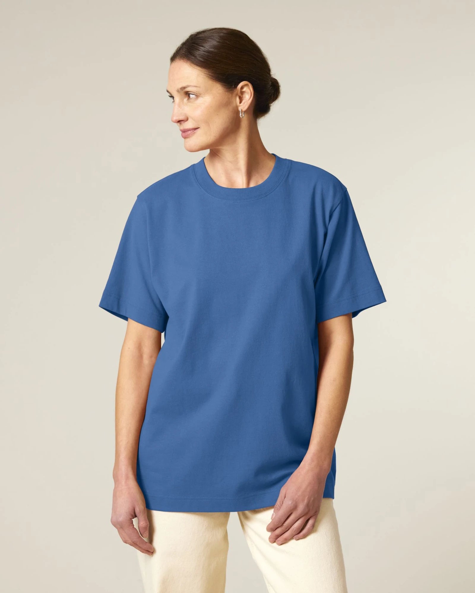 T-shirt cotone bio Stanley/Stella Freestyler da personalizzare - Blu Mindful