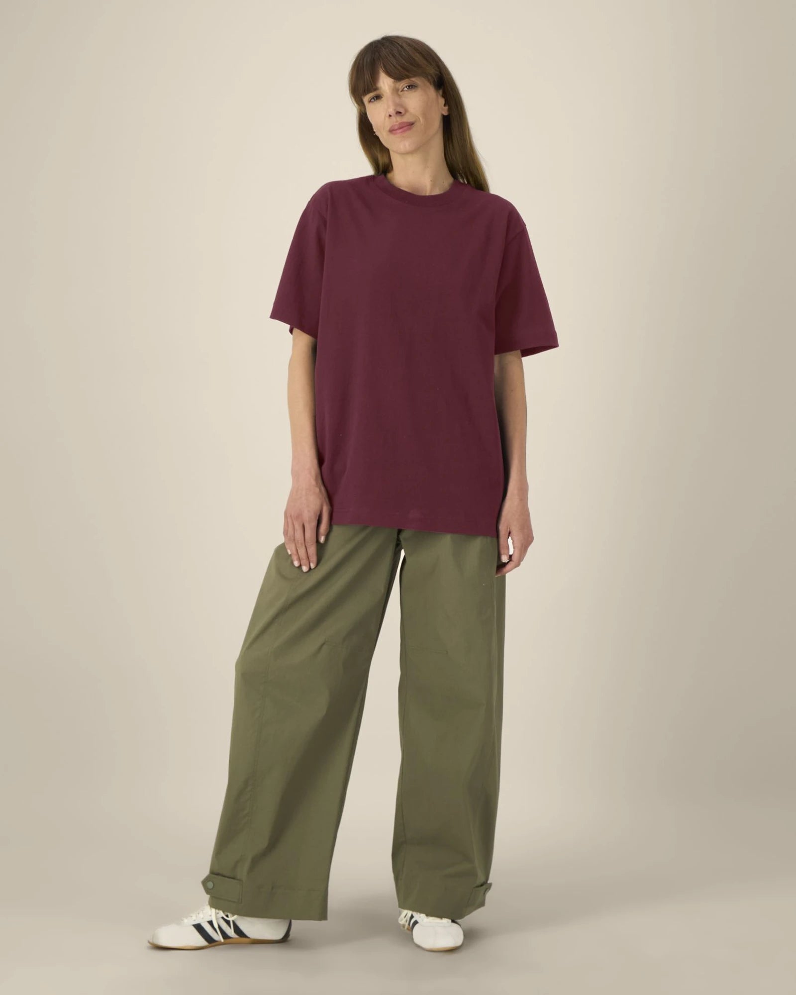 T-shirt cotone bio Stanley/Stella Freestyler da personalizzare - Bordeaux