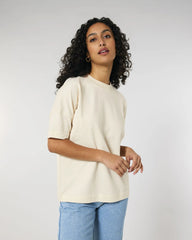 T-shirt oversize Stanley/Stella Blaster da personalizzare - grezzo naturale