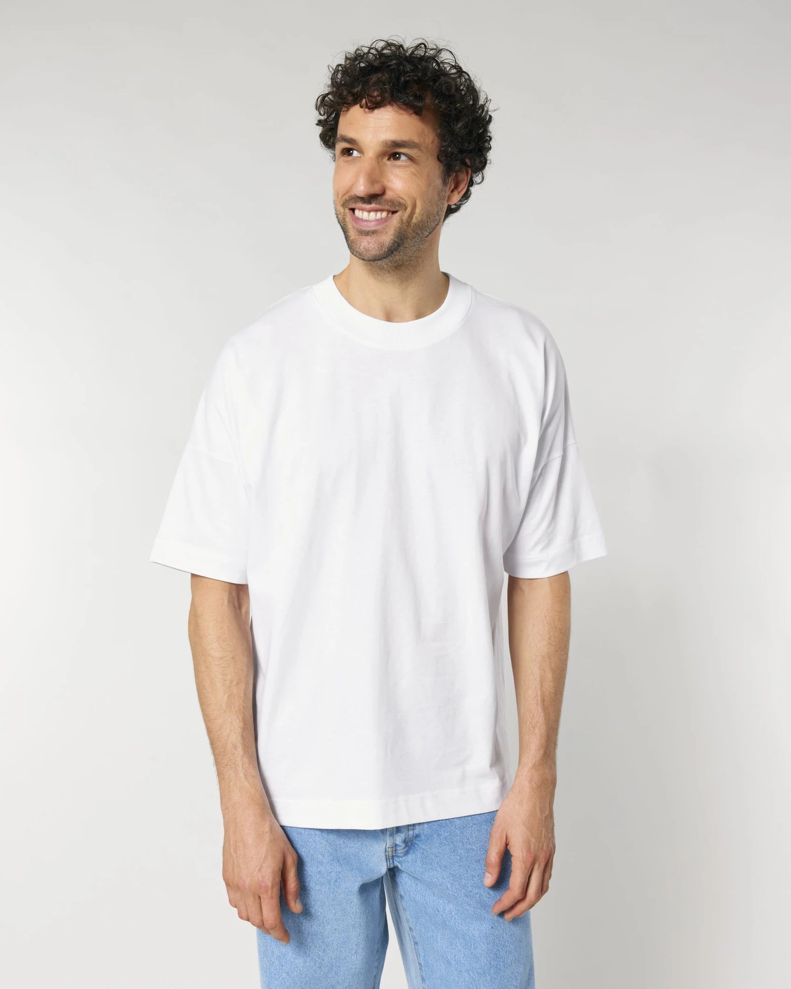 T-shirt oversize Stanley/Stella Blaster da personalizzare - Bianco