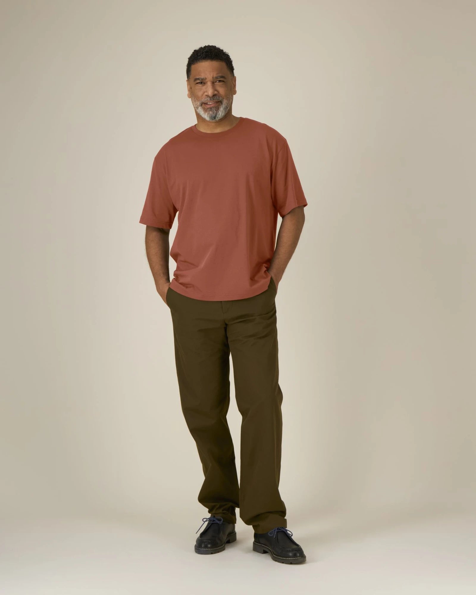 T-shirt cotone bio Stanley/Stella Breezer da personalizzare - marrone heritage