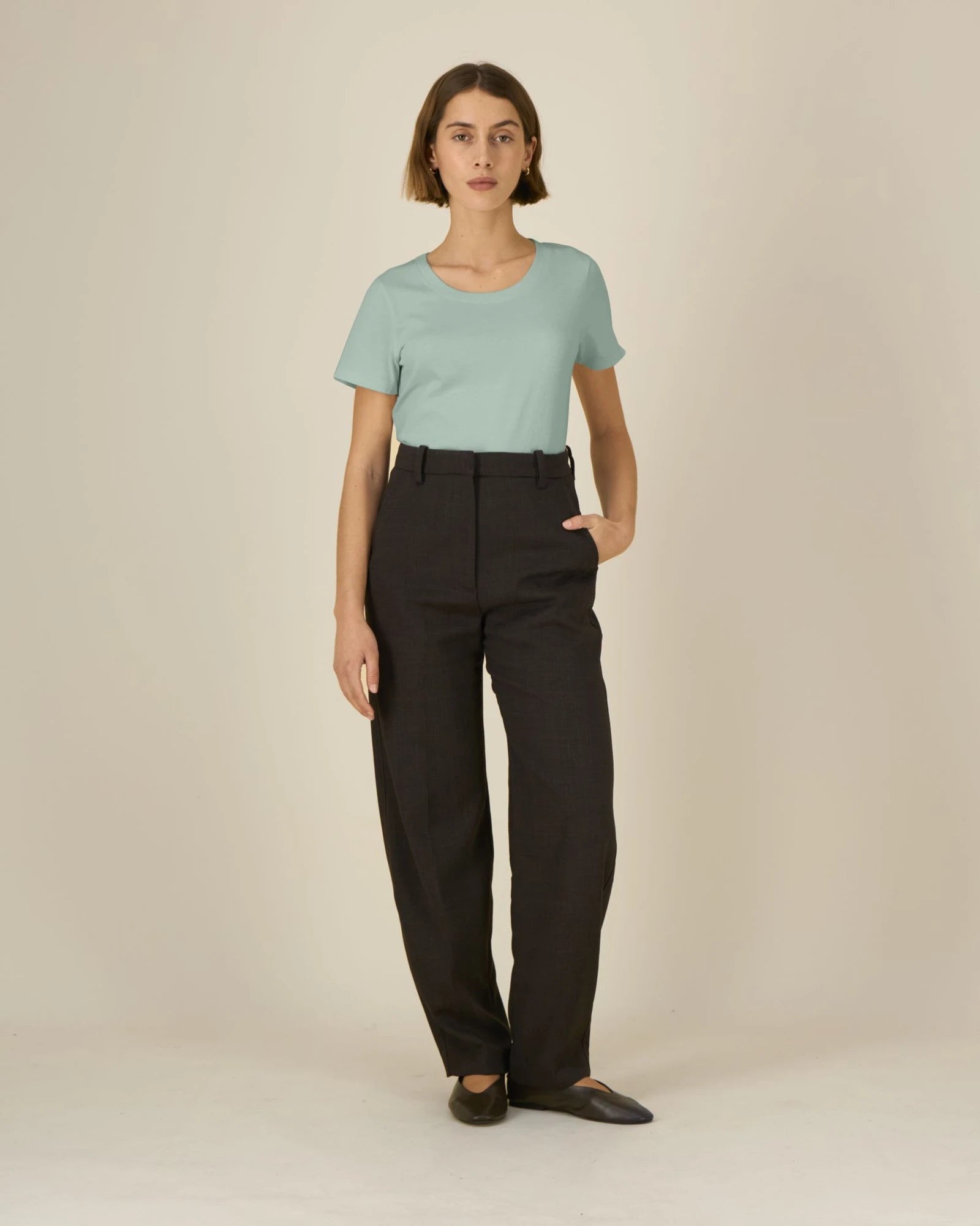 T-shirt donna cotone bio Expresser 2.0 da personalizzare - Aloe