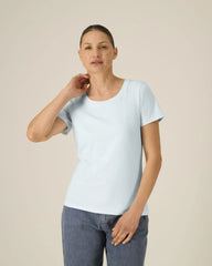 T-shirt donna cotone bio Expresser 2.0 da personalizzare - Blue Ice
