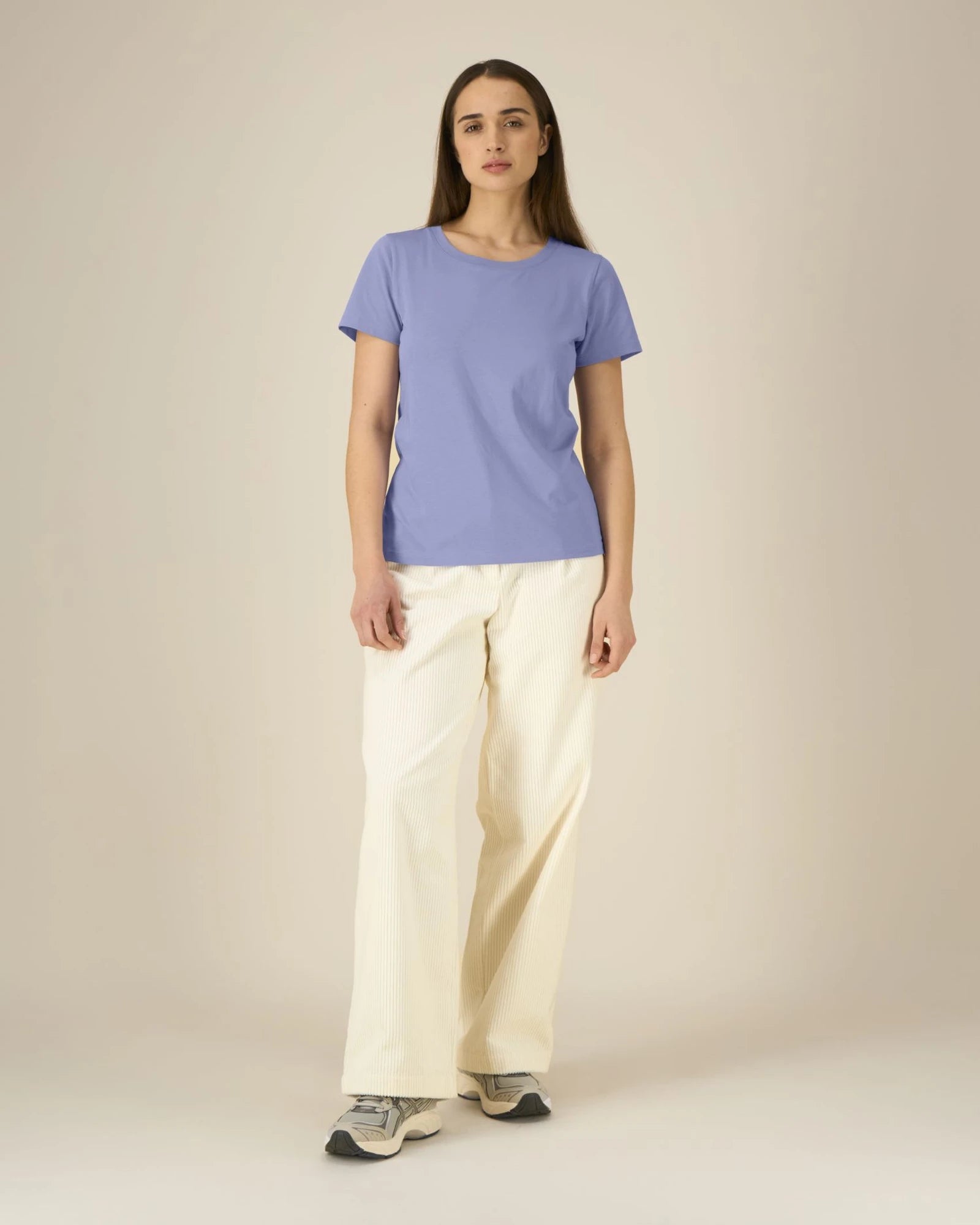 T-shirt donna cotone bio Expresser 2.0 da personalizzare - Viola