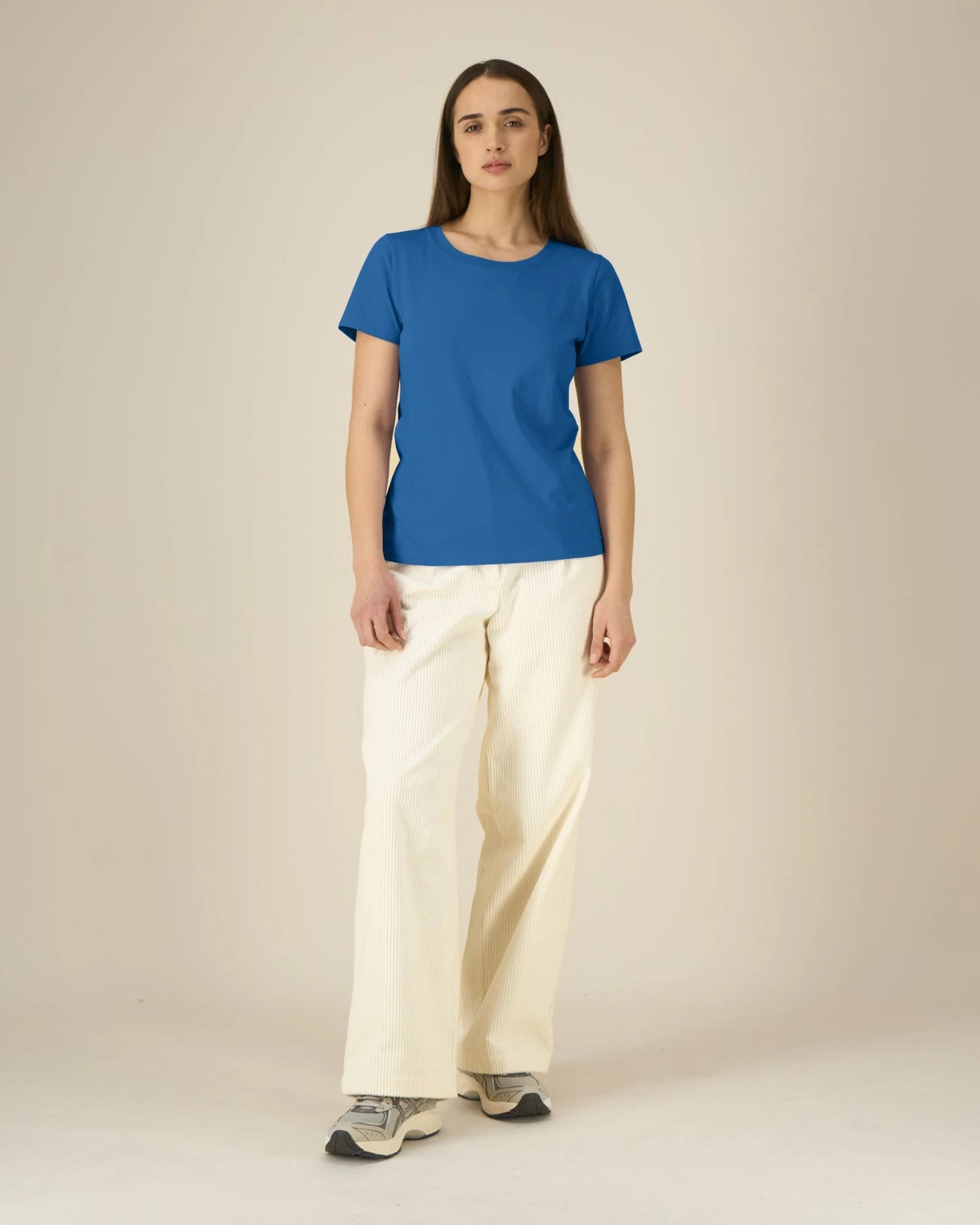 T-shirt donna cotone bio Expresser 2.0 da personalizzare - Blu royal