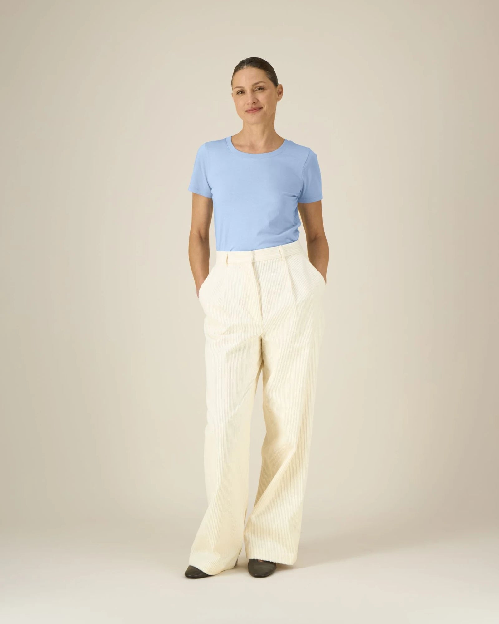 T-shirt donna cotone bio Expresser 2.0 da personalizzare - Blue Soul
