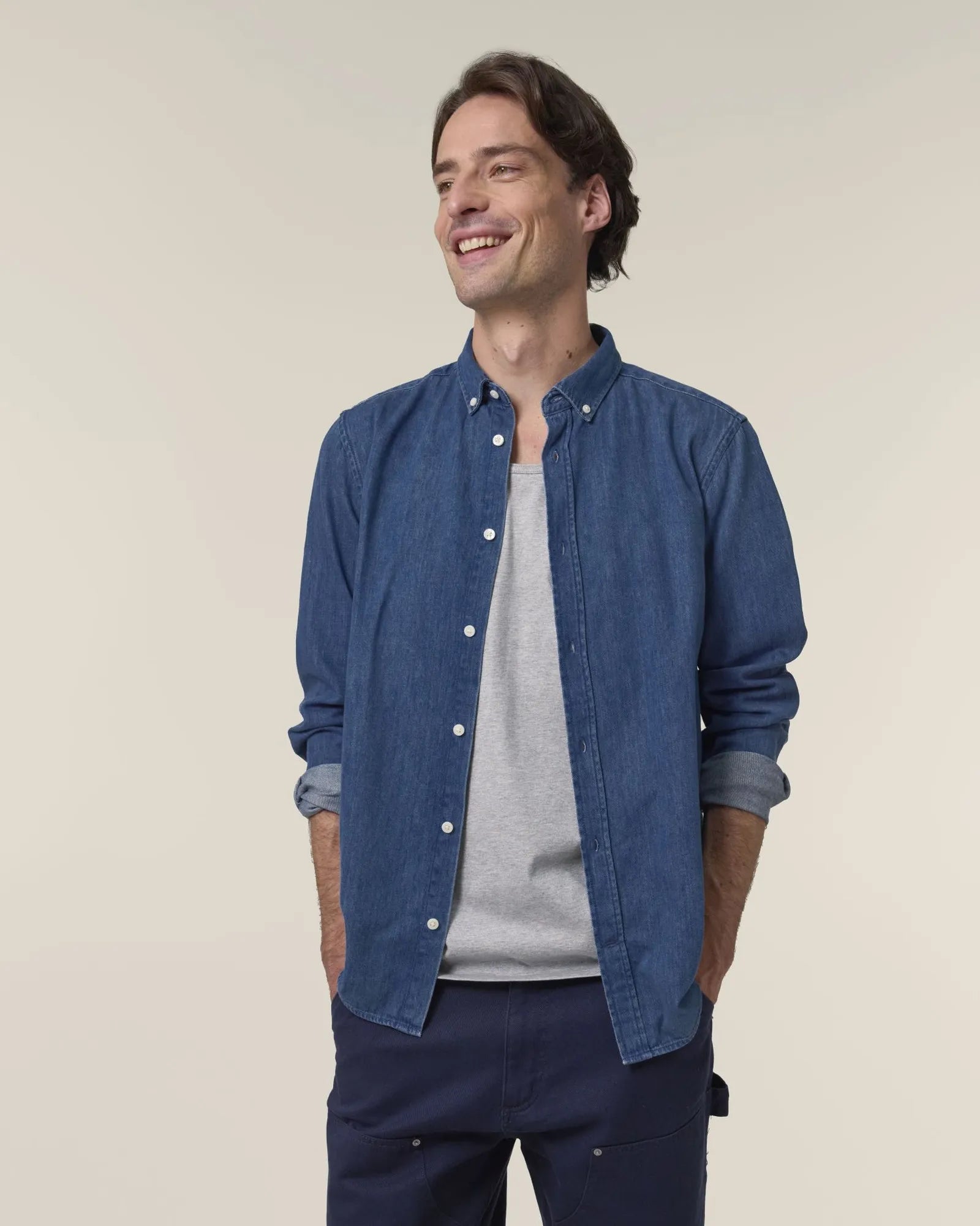 Camicia denim cotone bio Stanley/Stella da personalizzare - 3
