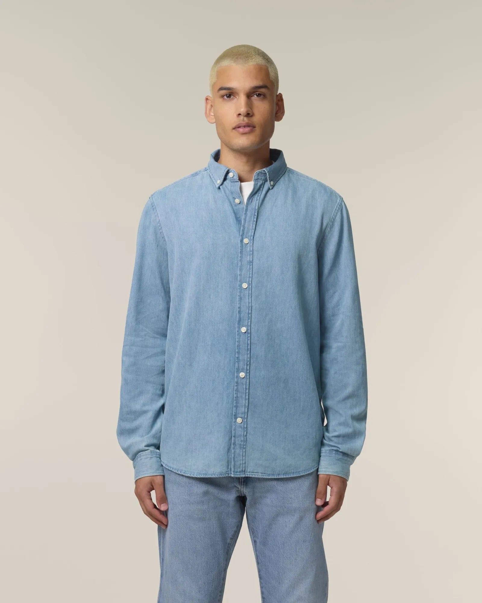 Camicia denim cotone bio Stanley/Stella da personalizzare - 1
