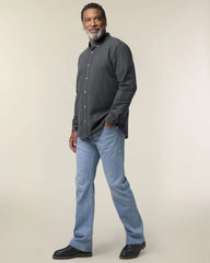 Camicia cotone bio Stanley/Stella Oxford da personalizzare - Antracite