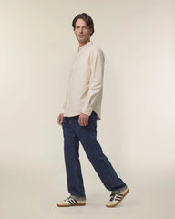 Camicia cotone bio Stanley/Stella Oxford da personalizzare - Beige Oxford