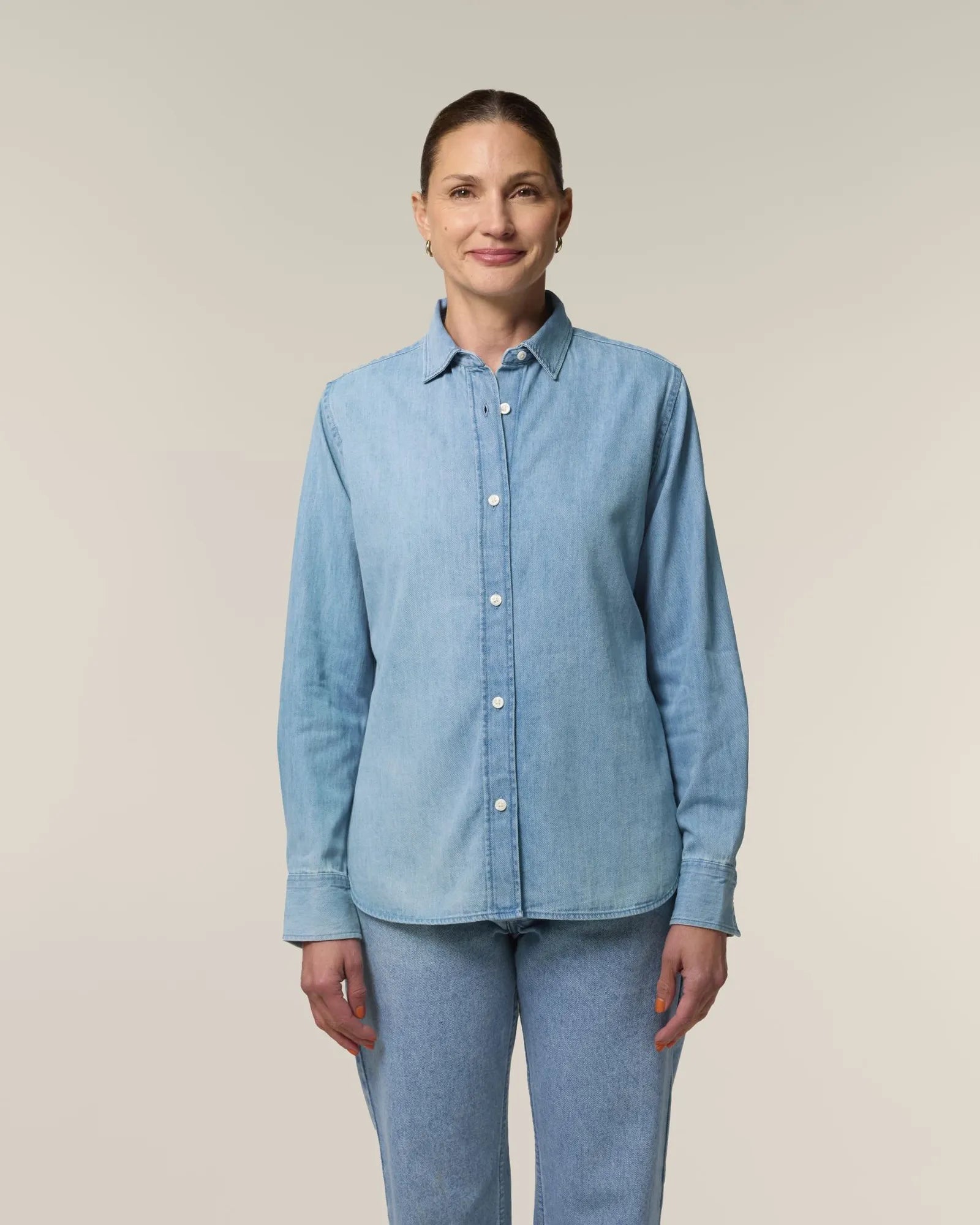 Camicia denim cotone bio Stanley/Stella da personalizzare - 2