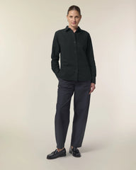Camicia cotone bio Stanley/Stella Oxford da personalizzare - Nero