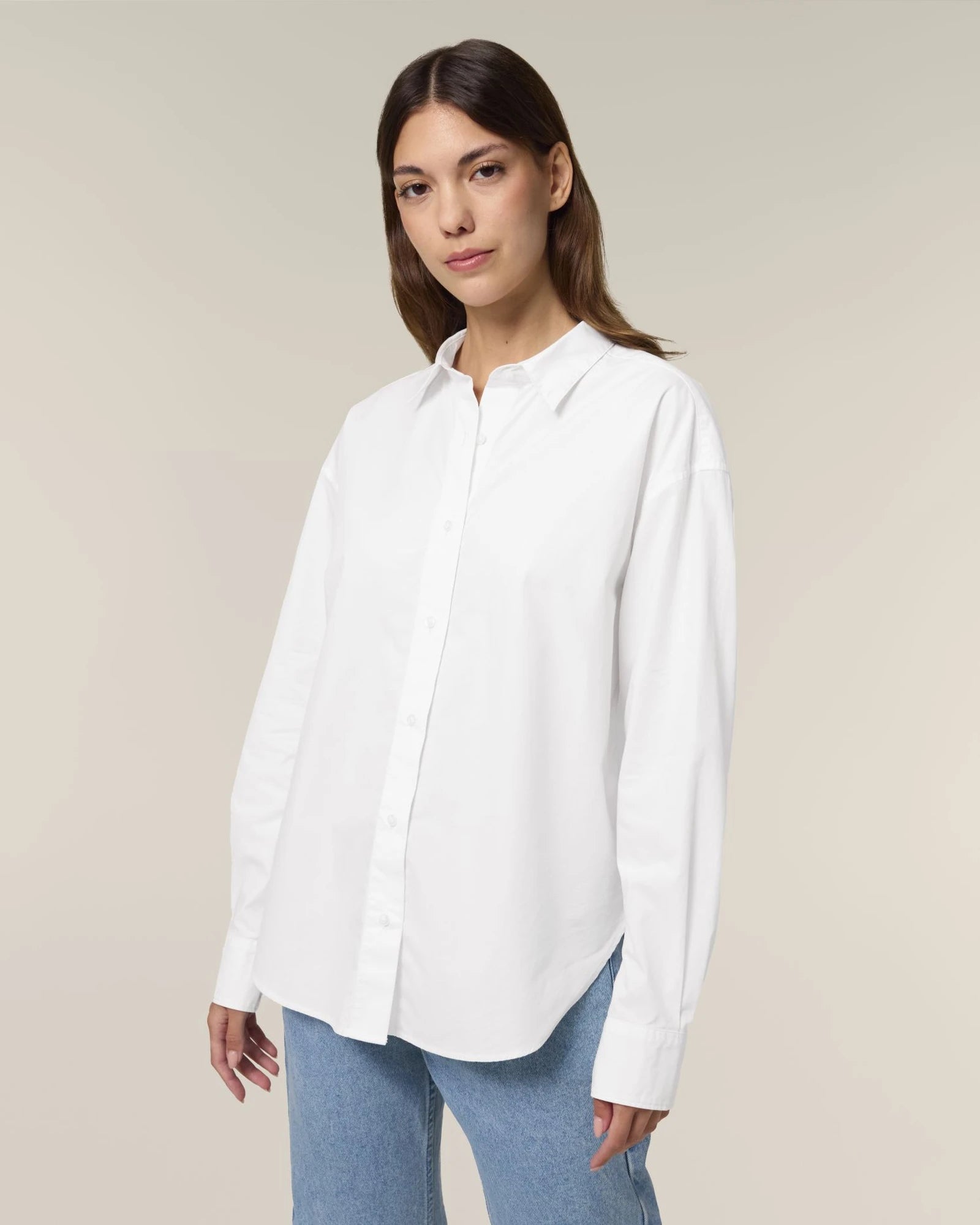 Camicia donna cotone bio Stanley/Stella da personalizzare - Bianco