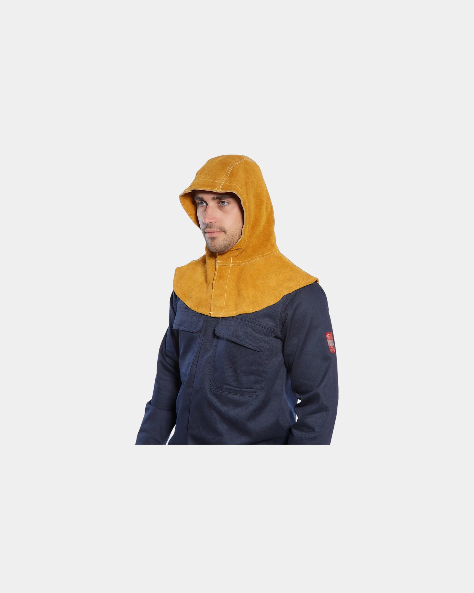 Cappuccio in pelle da saldatura da personalizzare - Beige