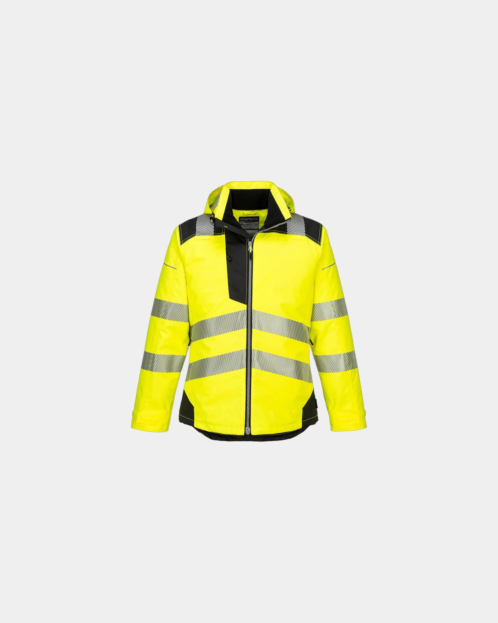 Parka alta visibilità impermeabile PW3 da personalizzare - Giallo-Nero