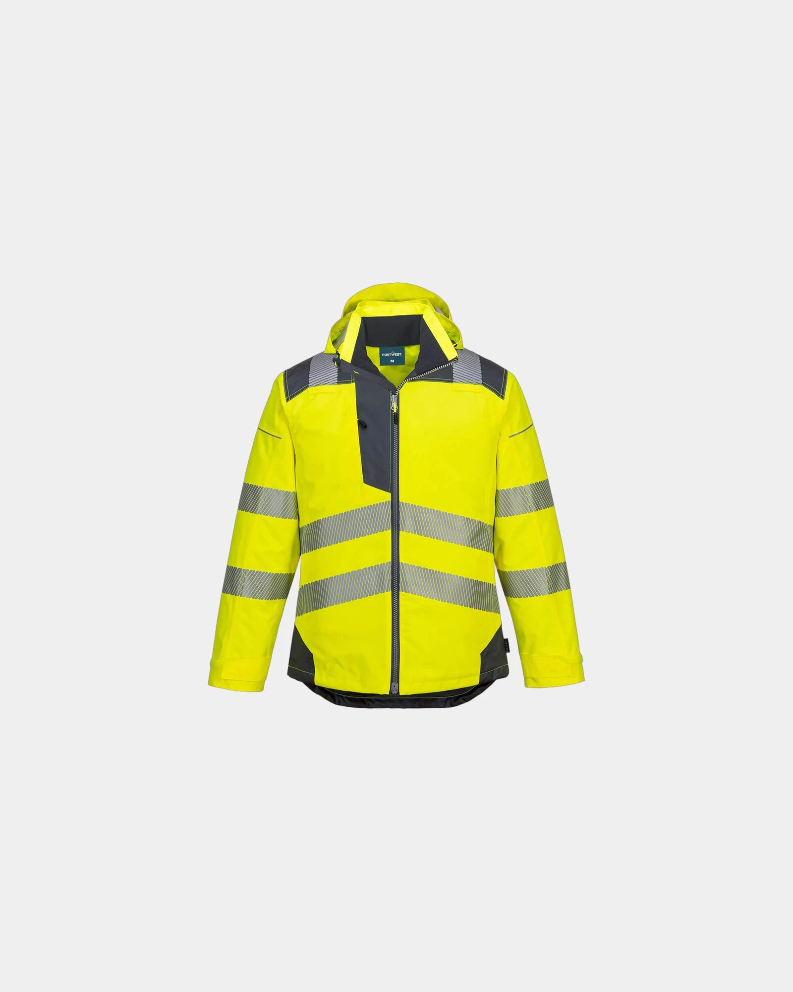 Parka alta visibilità impermeabile PW3 da personalizzare - Giallo-Verde