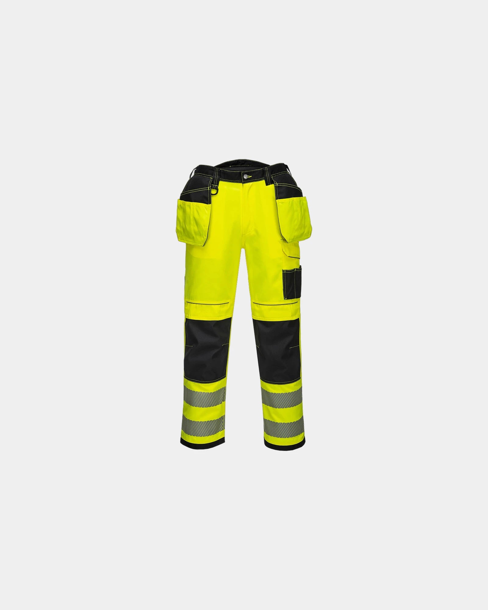 Pantalone alta visibilità tasche multiuso da personalizzare - Giallo-Nero