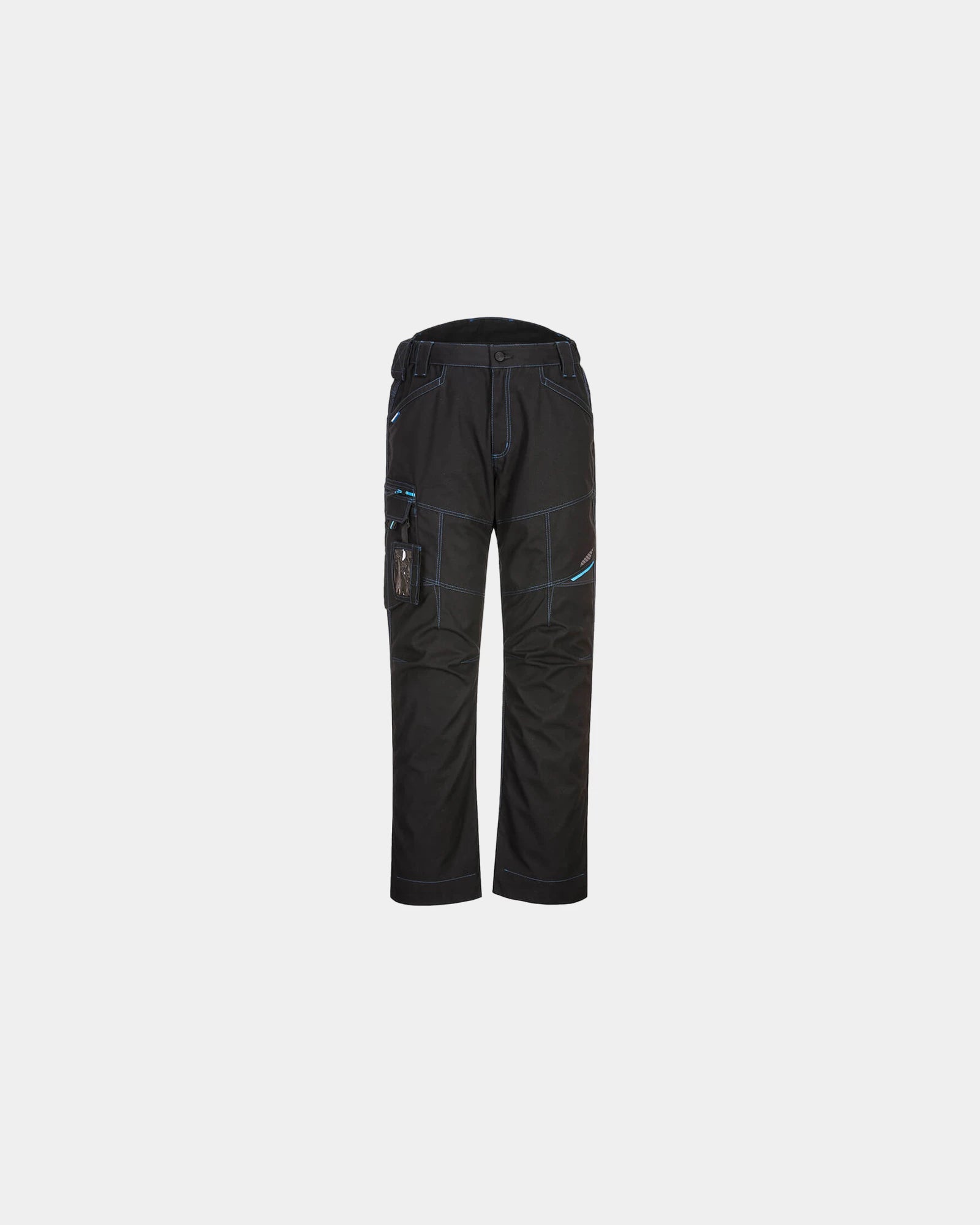 Pantalone da lavoro elasticizzato 4 da personalizzare - Nero-Blu Cielo