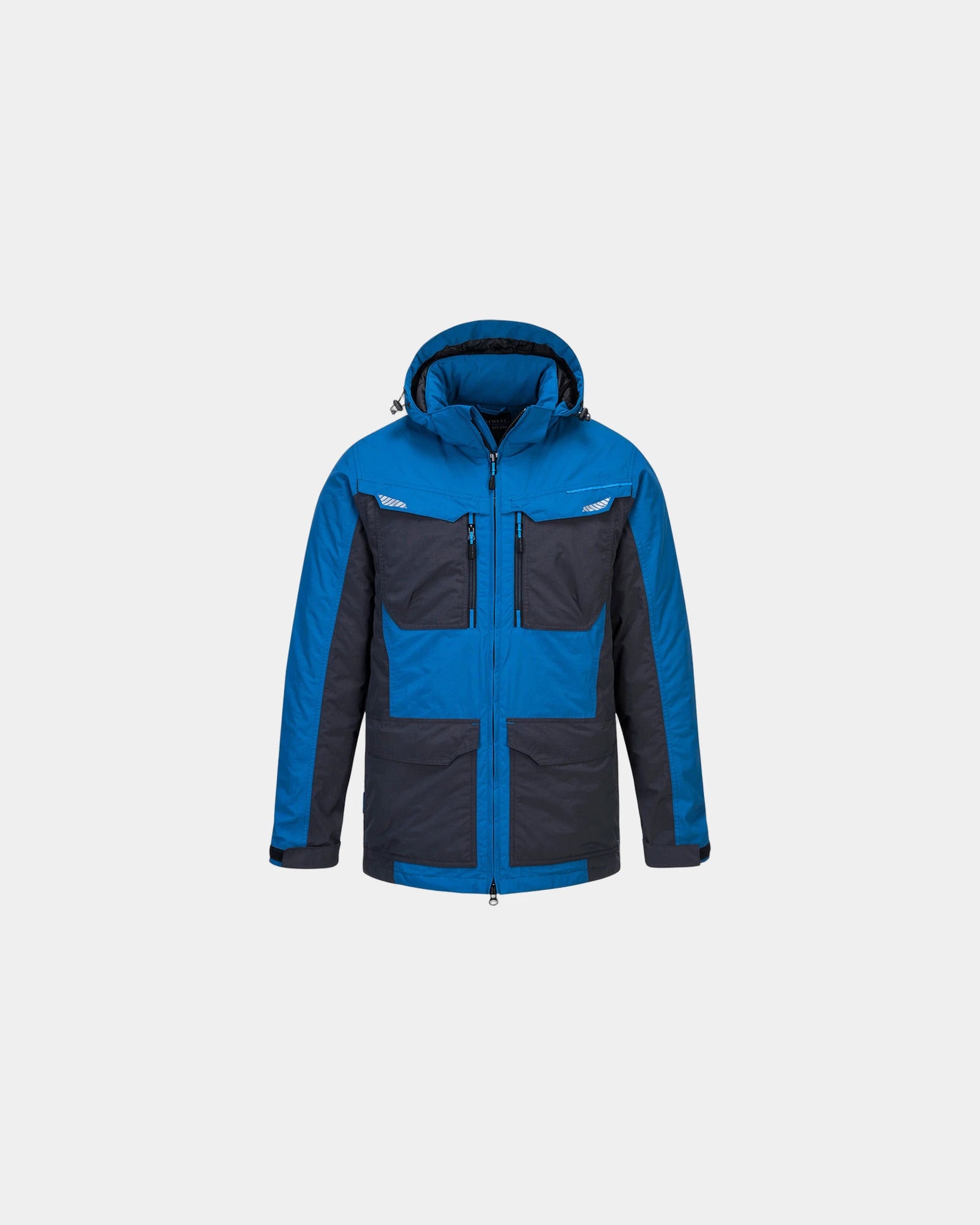 Parka impermeabile termica riflettente da personalizzare - Blu Scuro