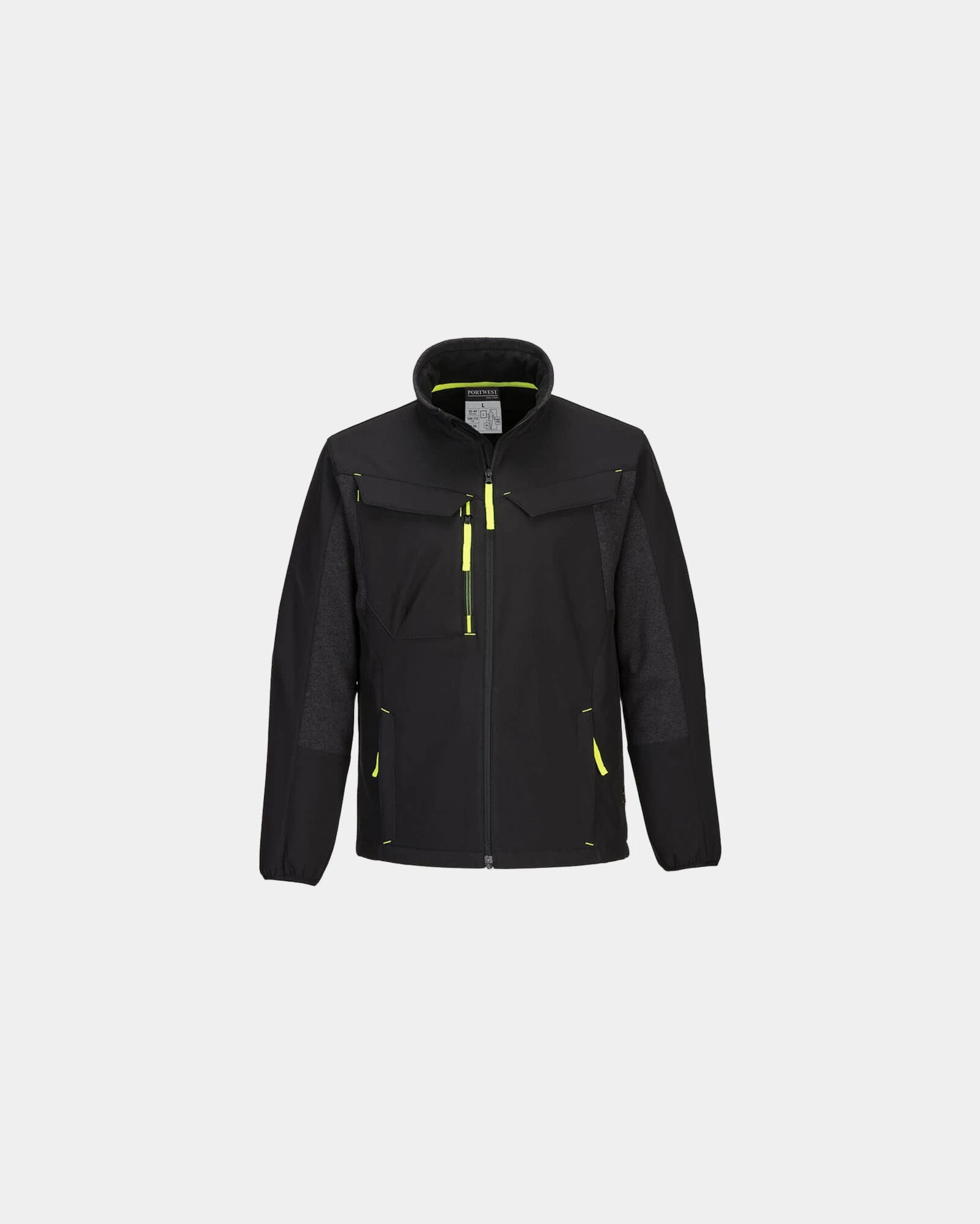 Giacca softshell impermeabile 2 strati da personalizzare - Nero-Blu Cielo