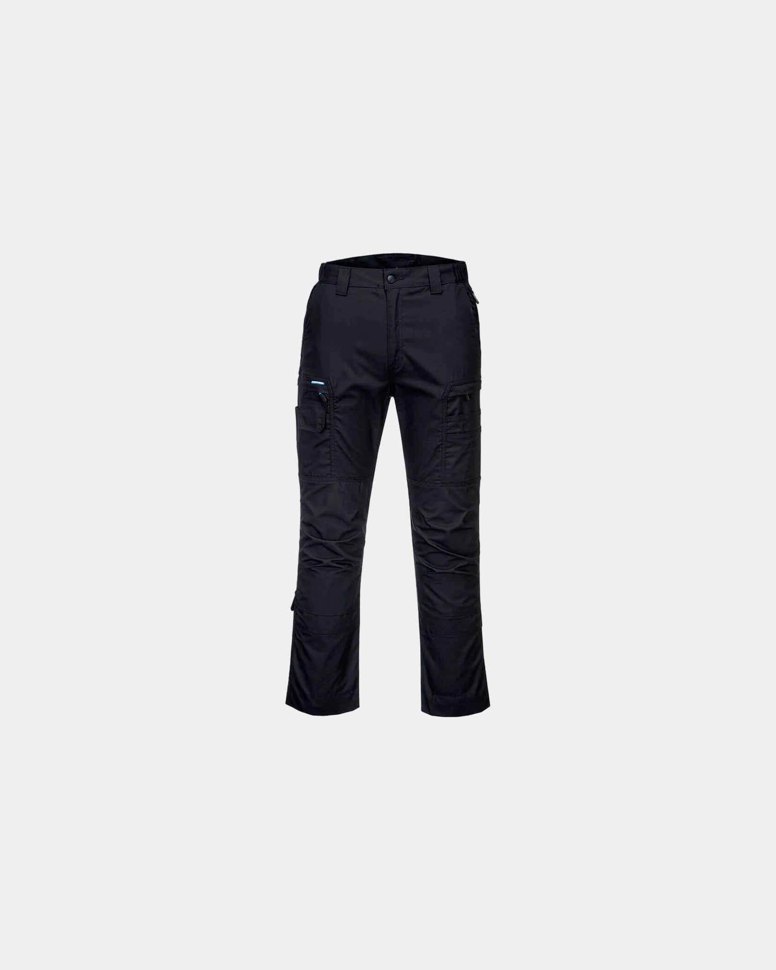 Pantalone da lavoro antistrappo elasticizzato da personalizzare - Nero-Blu Cielo