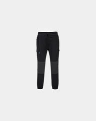 Pantaloni da lavoro elasticizzati Flexi da personalizzare - Nero-Blu Cielo