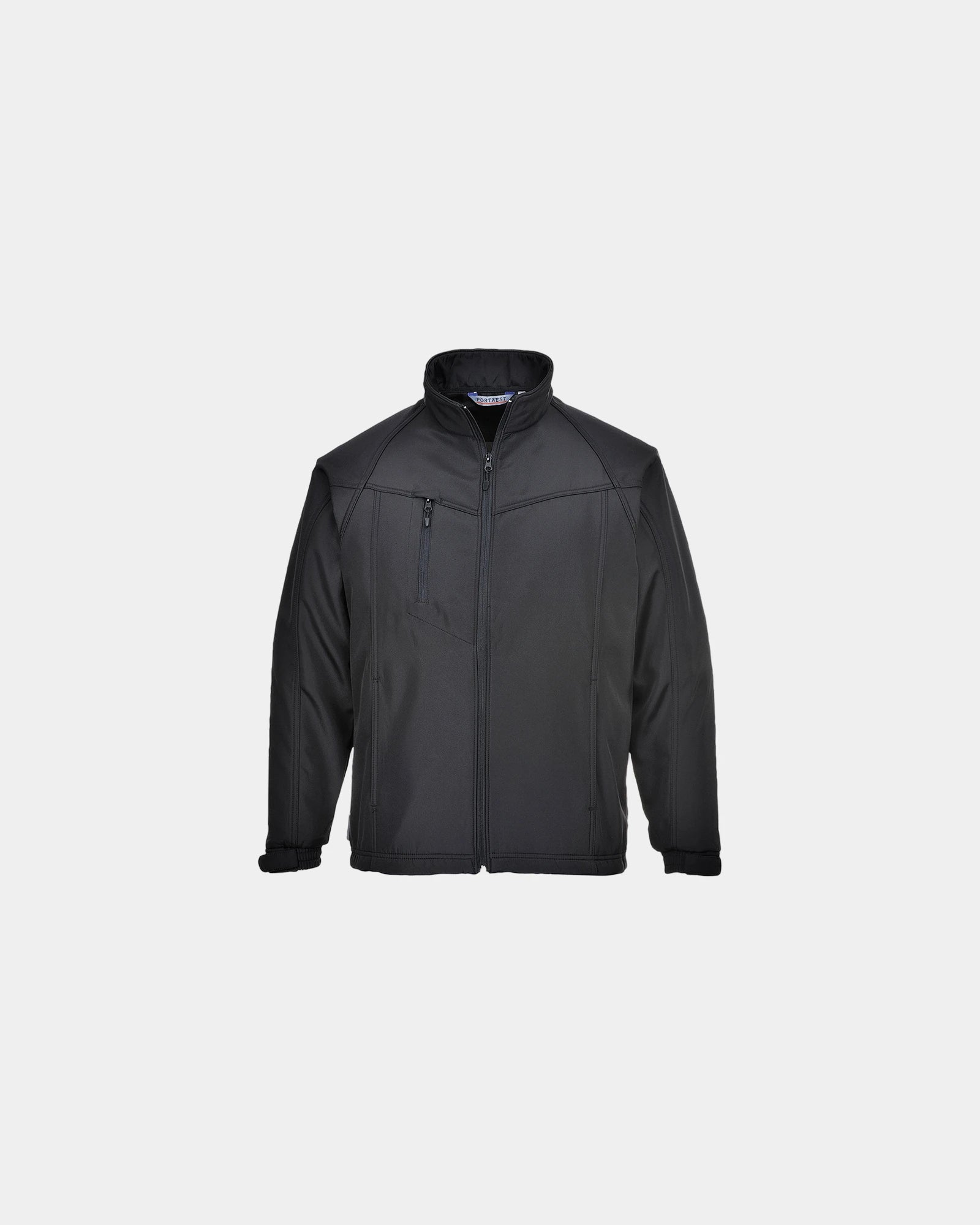 Softshell Oregon poliestere 280g/m² da personalizzare - Nero-Blu Cielo