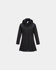 Giacca softshell donna impermeabile da personalizzare - Nero-Blu Cielo