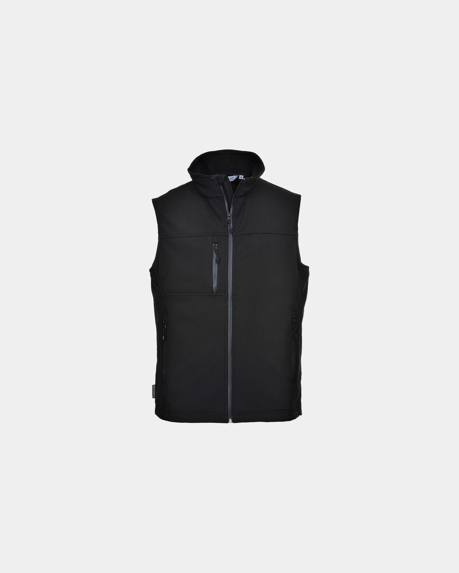 Gilet softshell poliestere 310 g/m² da personalizzare - Nero-Blu Cielo