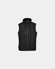 Gilet softshell poliestere 310 g/m² da personalizzare - Nero-Blu Cielo