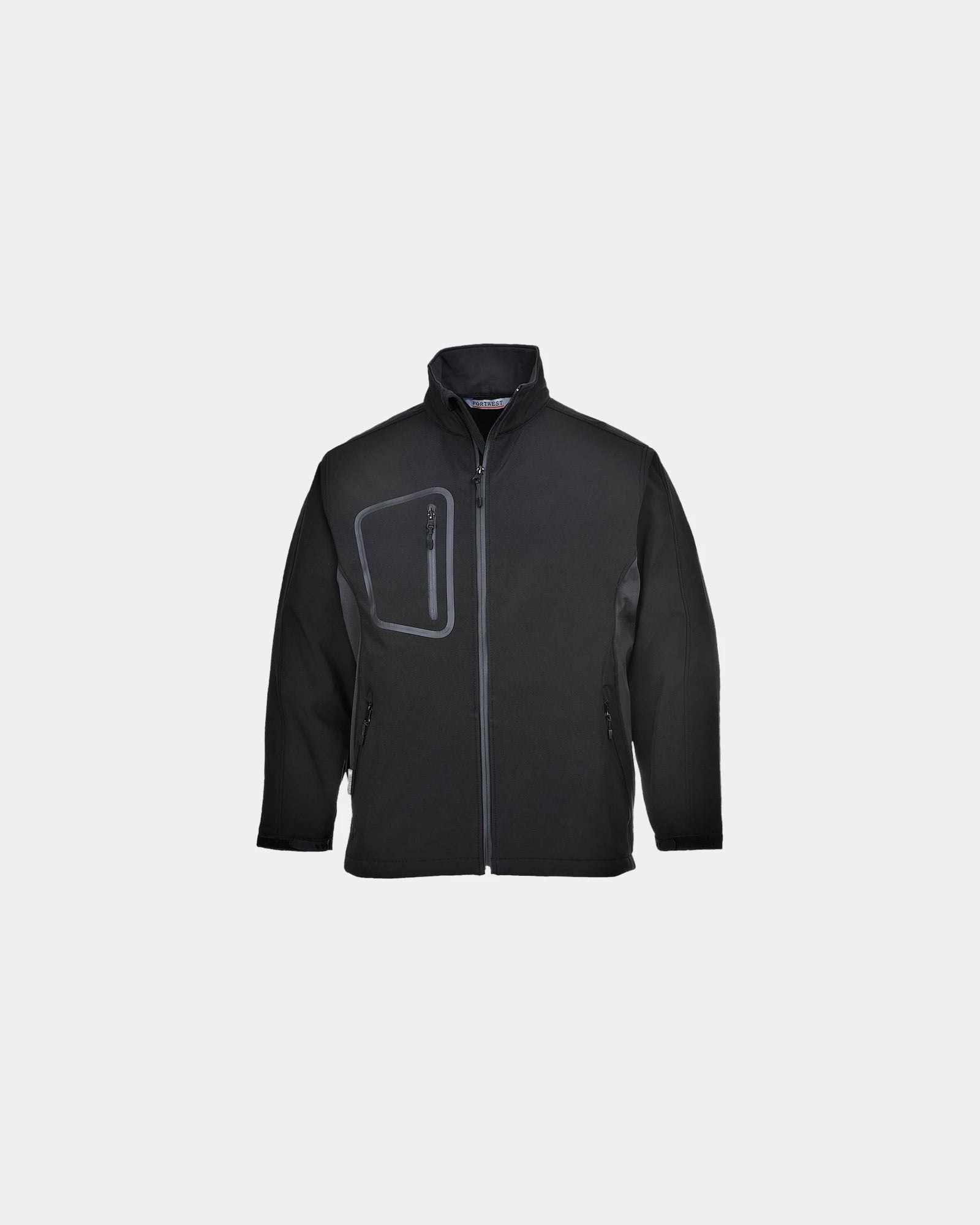 Giacca softshell bicolore 310g da personalizzare - Nero-Blu Cielo