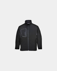 Giacca softshell bicolore 310g da personalizzare - Nero-Blu Cielo
