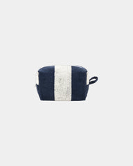 Beauty case spugna La Serviette Riviera da personalizzare - Blu Oceano / Crema
