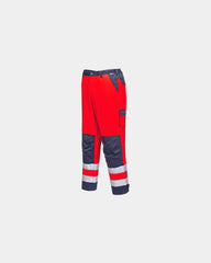 Pantalone alta visibilità multitasche da personalizzare - Bordeaux