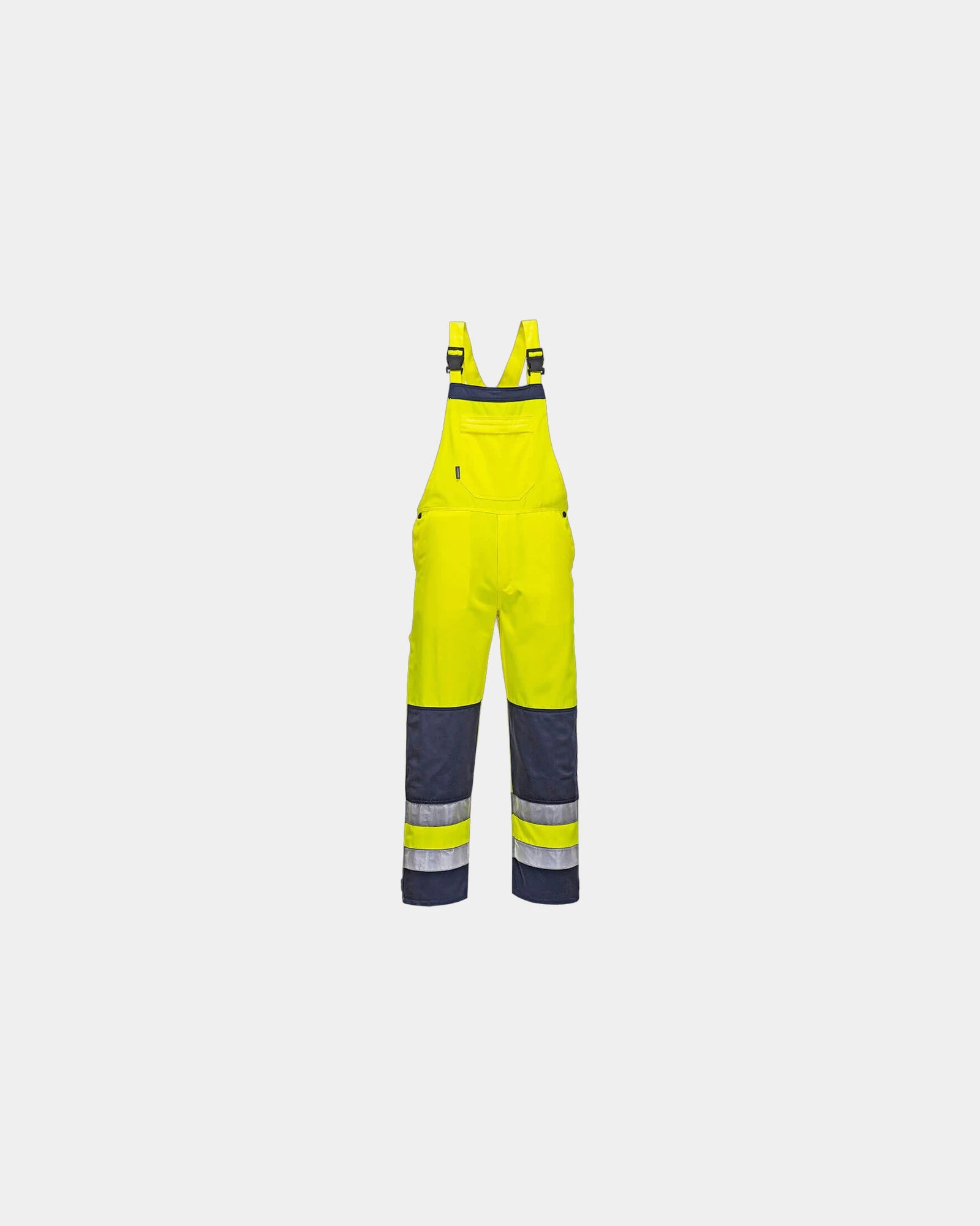 Salopette alta visibilità Girona da personalizzare - Giallo-Blu Navy