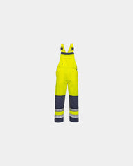 Salopette alta visibilità Girona da personalizzare - Giallo-Blu Navy
