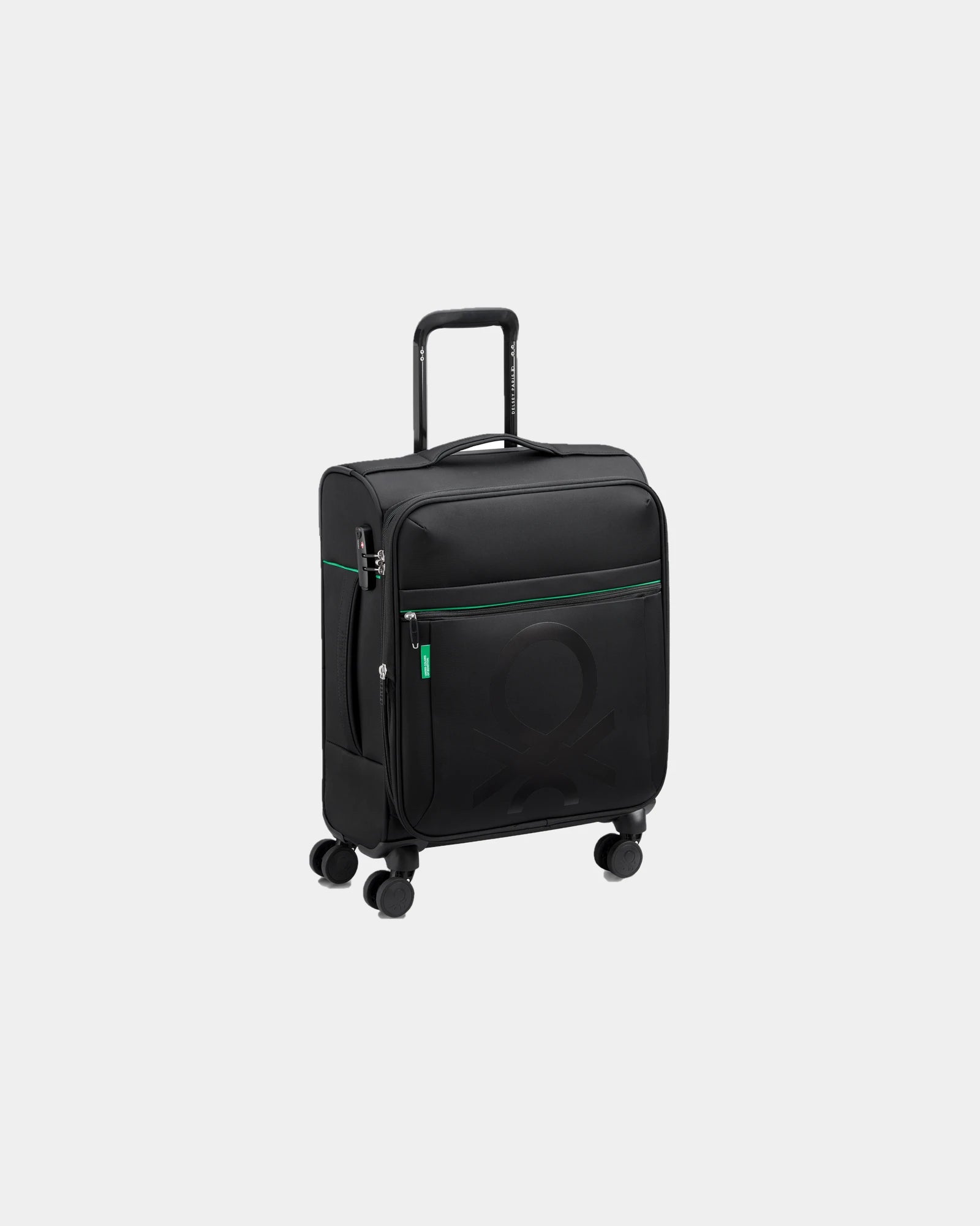 Trolley cabina estensibile poliestere 55 cm da personalizzare - Nero