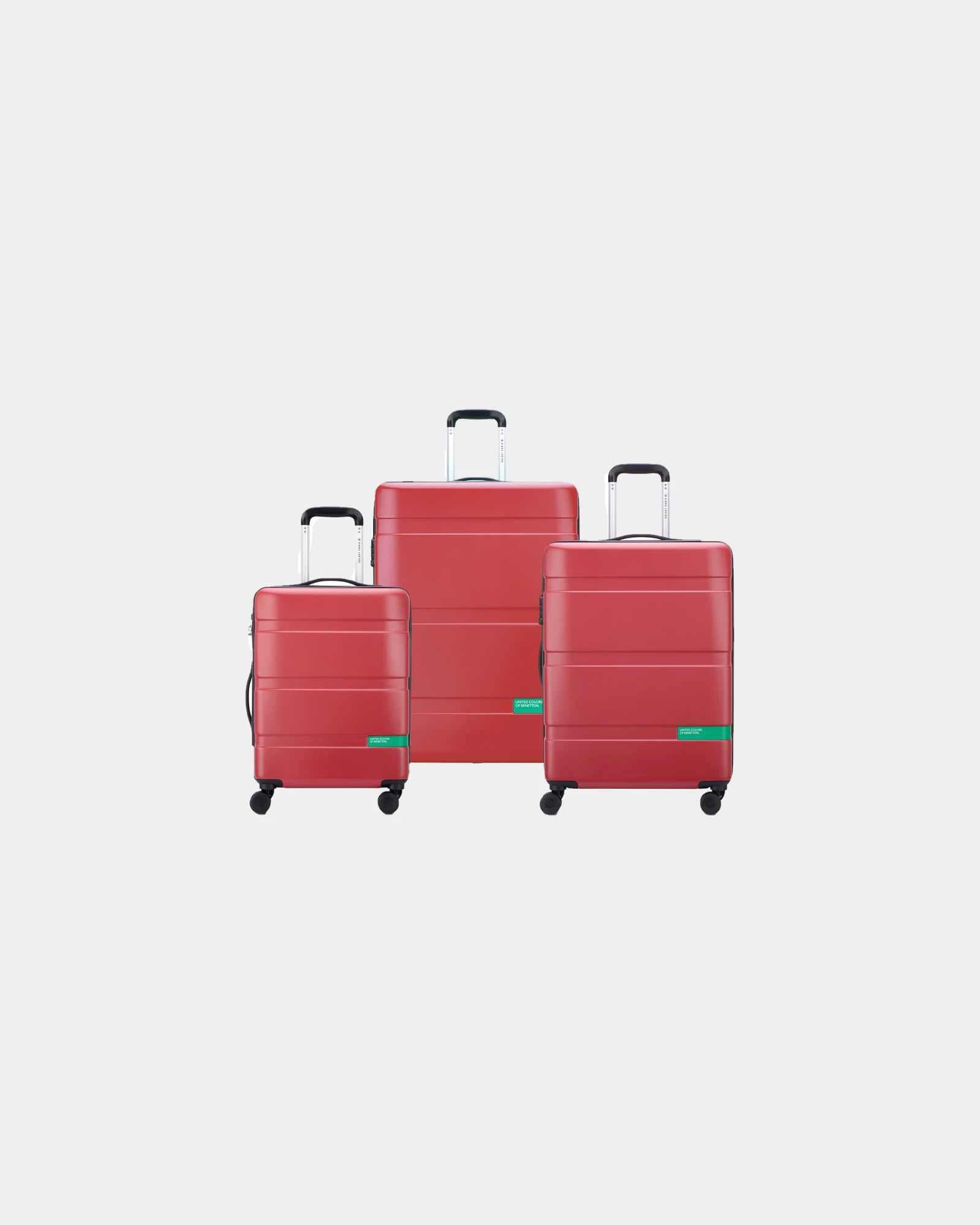 Set 3 trolley policarbonato rigido da personalizzare - Rosso