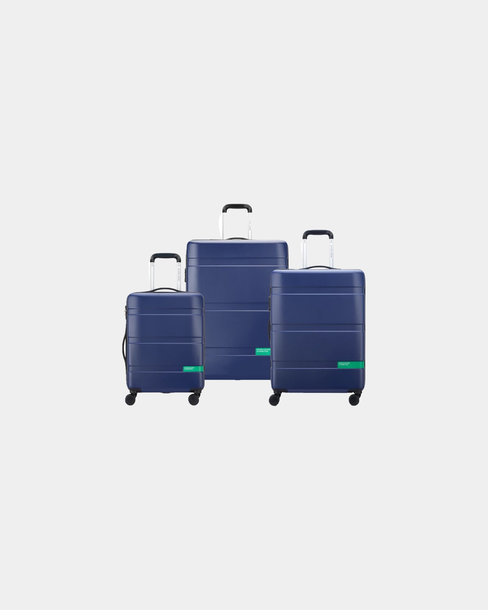 Set 3 trolley policarbonato rigido da personalizzare - Blu Navy