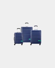 Set 3 trolley policarbonato rigido da personalizzare - Blu Navy